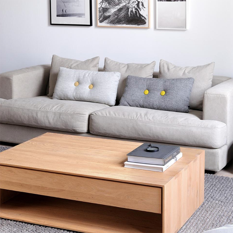 Nordic oak rectangle coffee table 120cm