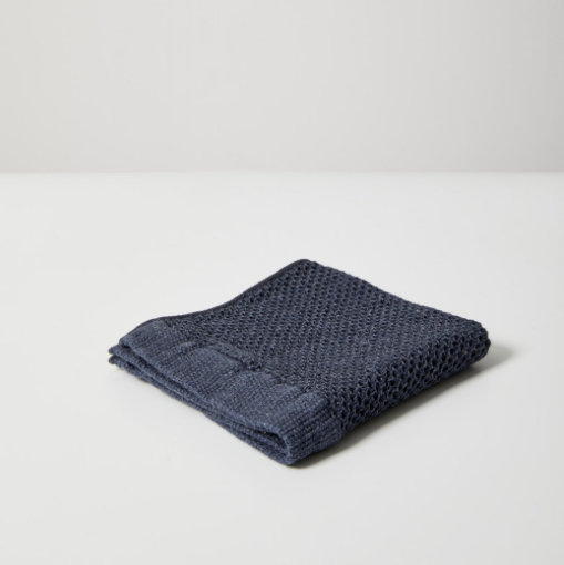 Brera waffle towel range navy