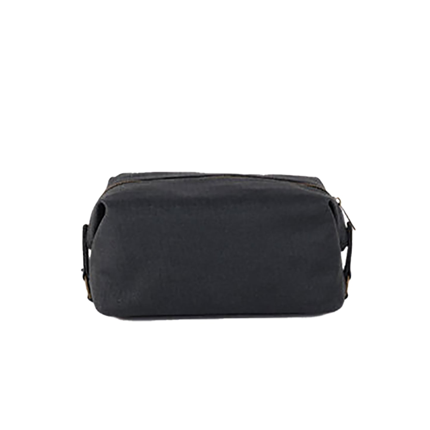 Waxed canvas wash bag black