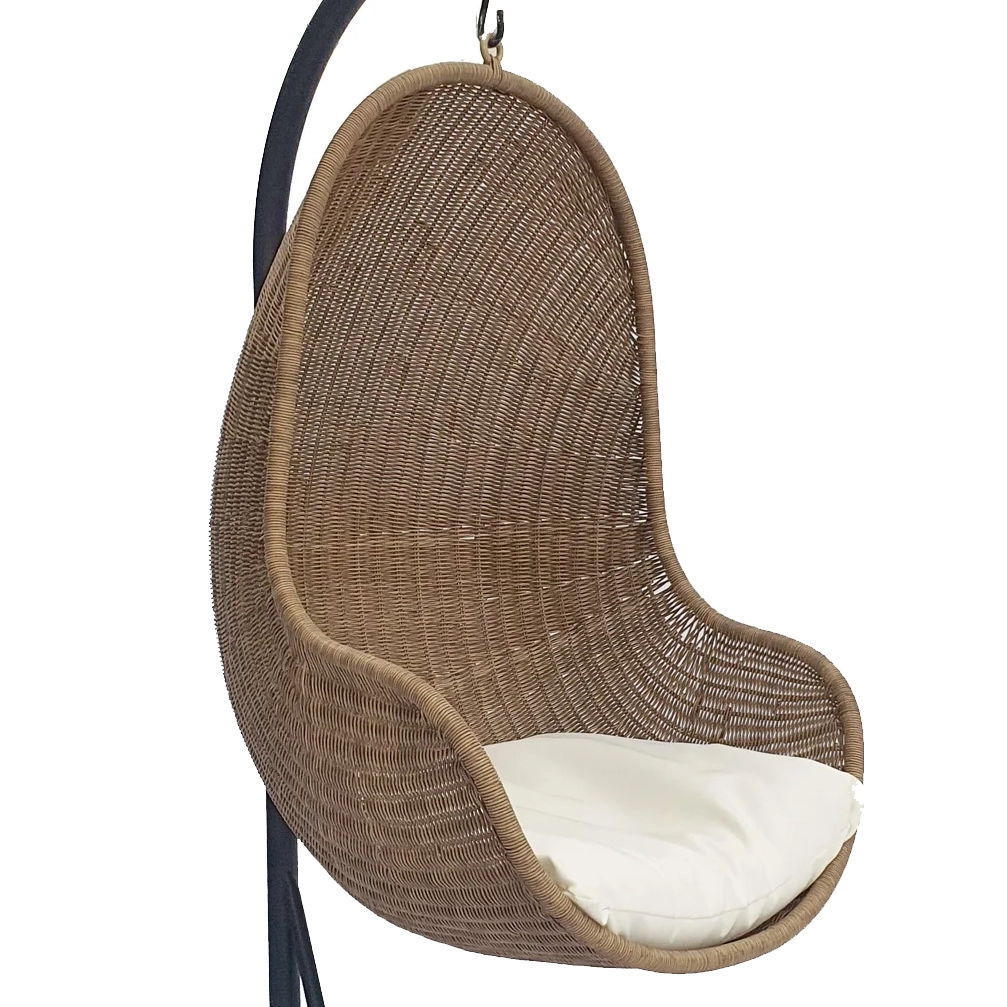 Outdoor hanging cabana chair natural