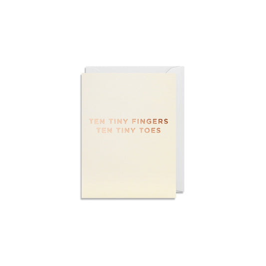 Ten tiny fingers card