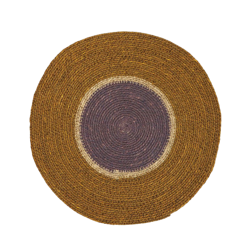 Pinto placemat ochre & lupin