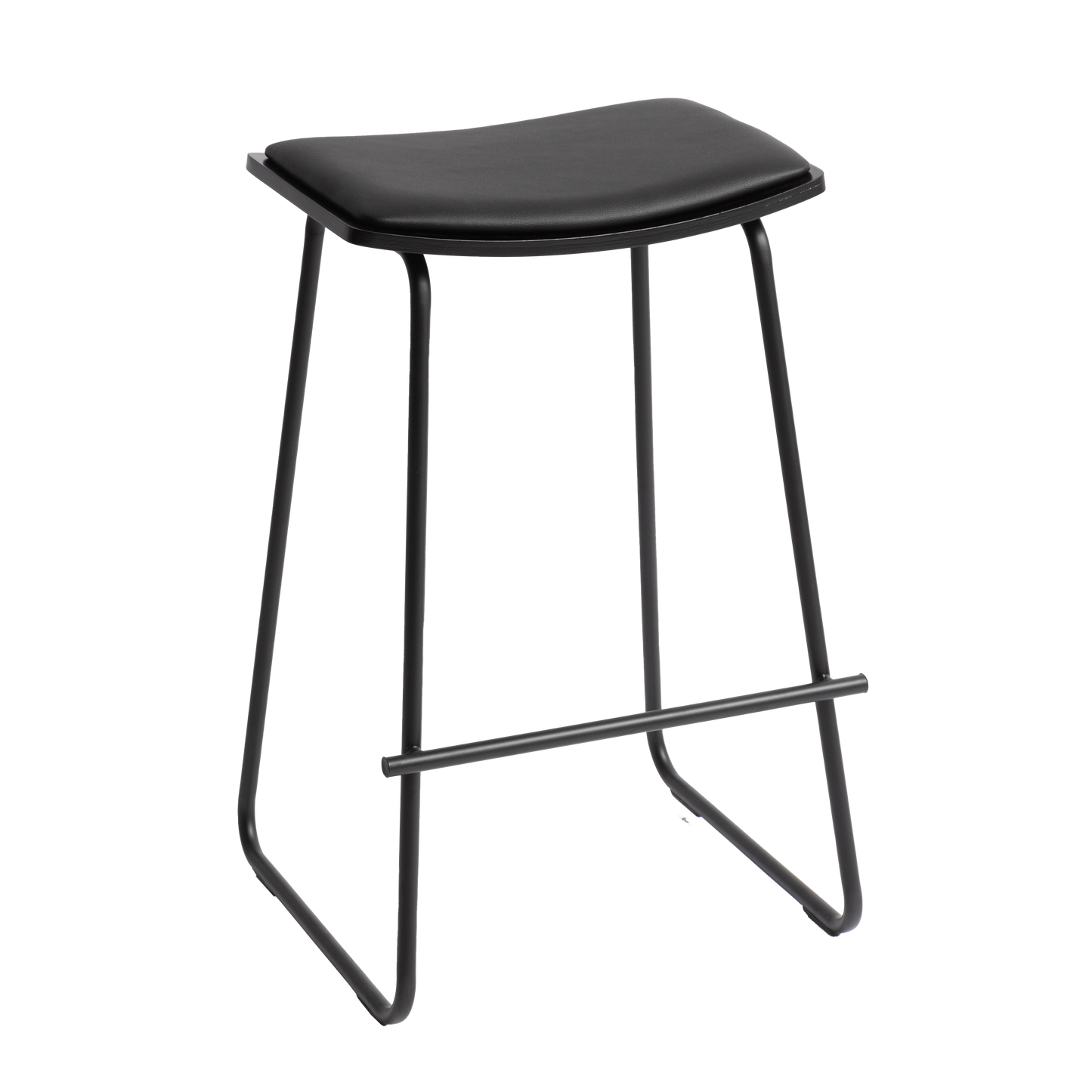 Minimalist bar stool black 67cm