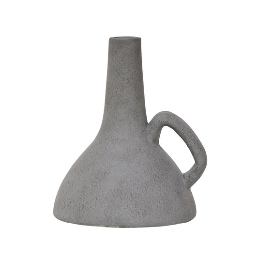 Terracotta jug mid grey 24.5cm