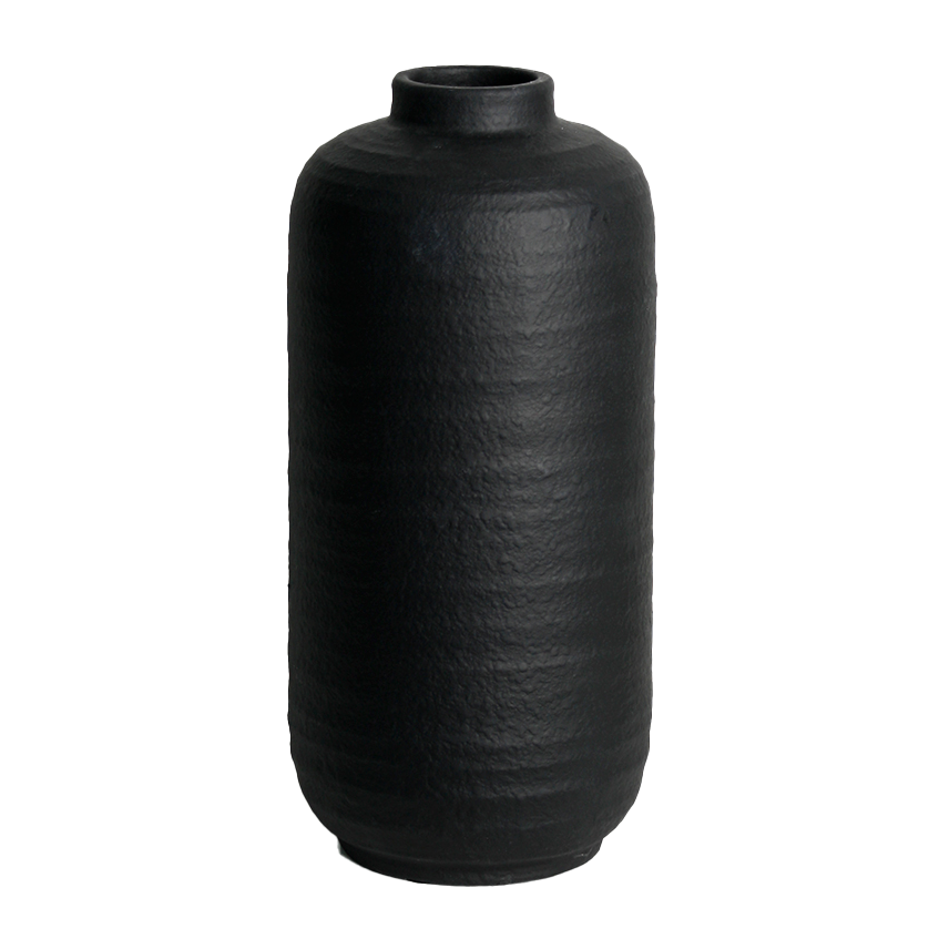 Ruben terracotta vase black 39cm