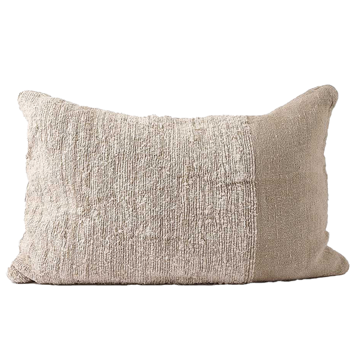 Raffine hand woven linen cushion cover 40x60cm