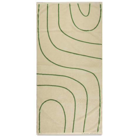 Status Anxiety beach towel green