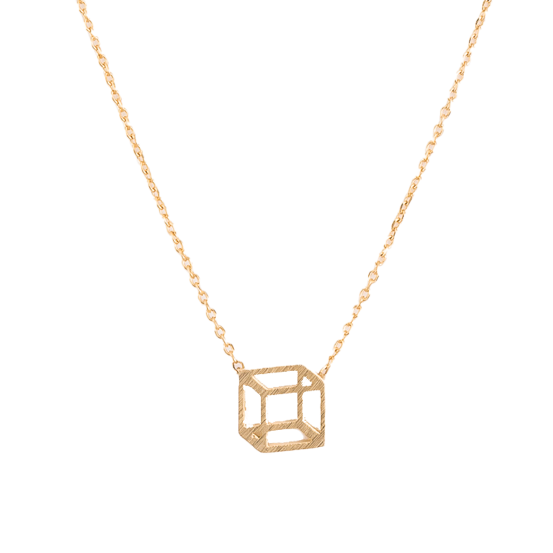 S+G box necklace gold