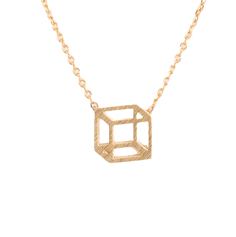 S+G box necklace gold