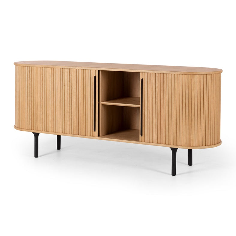 Panelled oak sideboard 170cm