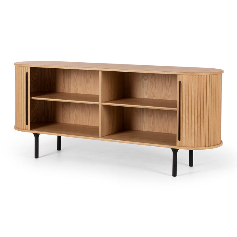 Panelled oak sideboard 170cm