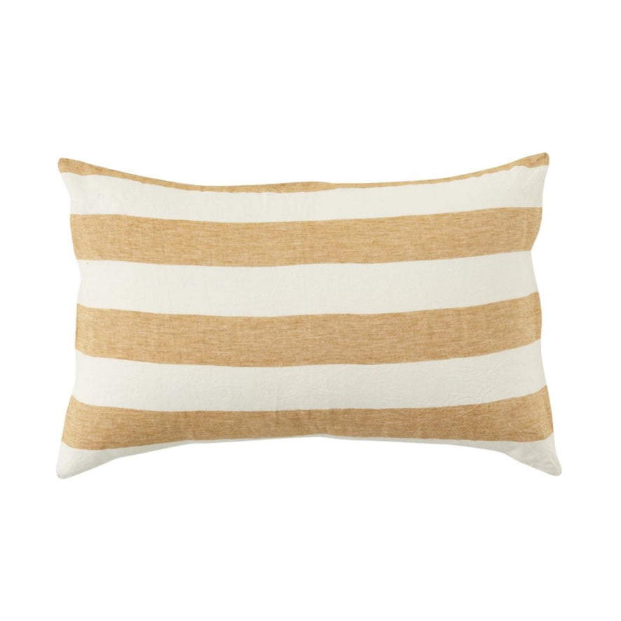 SOW turmeric stripe linen pillowcase set