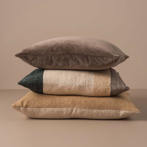 Morandi linen cushion cover multi 55 x 45cm