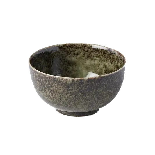 Glossy U-shaped bowl 16cm sage