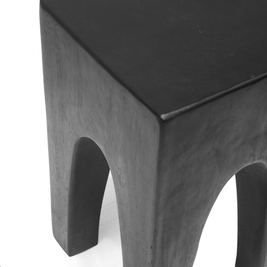 Wooden side table black 50cm