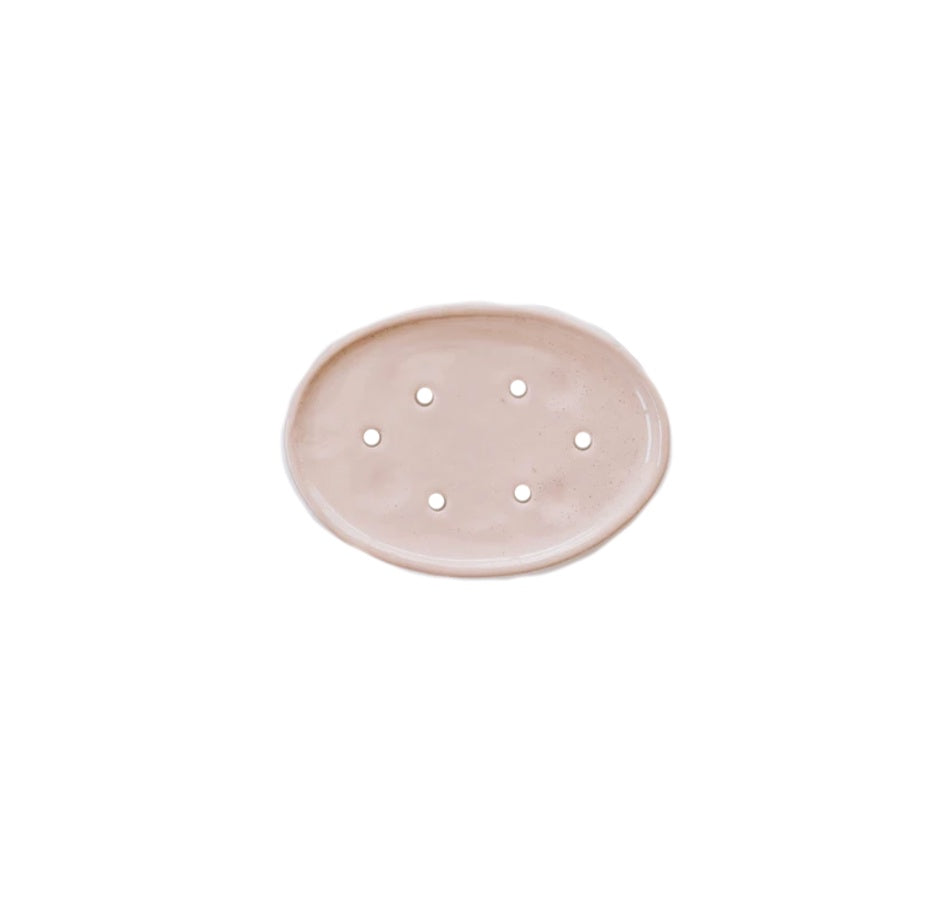 NZ made soap dish pink sand