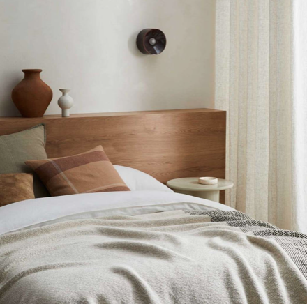 Dante linen cushion cover terracotta 50cm