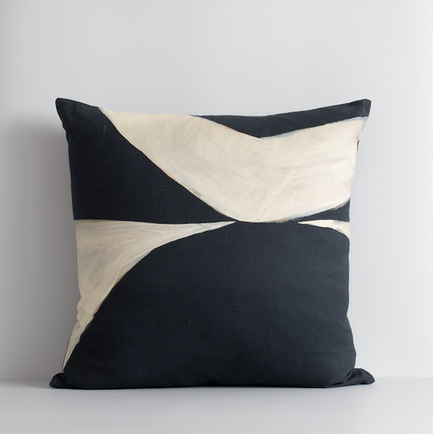 Eclipse cushion cover ink 55cm