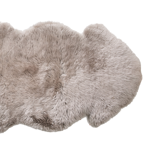 NZ long sheepskin taupe 140cm long