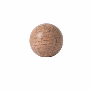 Geo marble sphere forest brown