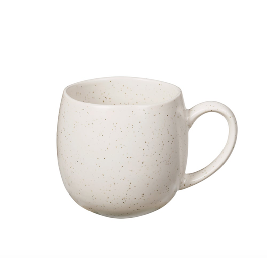 Broste Nordic vanilla round stoneware mug