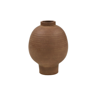 Tomas terracotta rustic vase 23cm