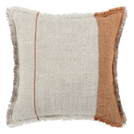 Frankton linen cushion cover spice 50cm