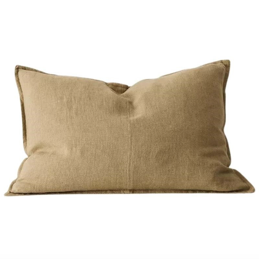 Como linen cushion cover clay 60 x 40cm