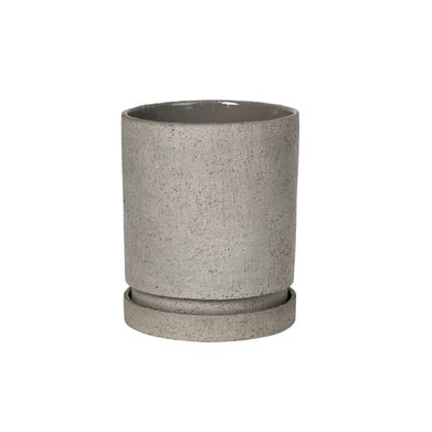 Broste polaris planter with saucer medium