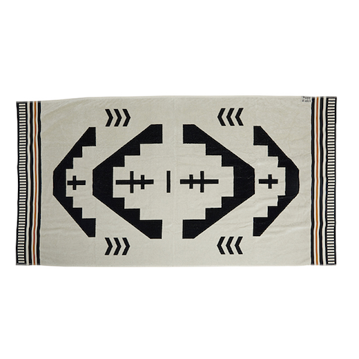Pony Rider beach towel black multi