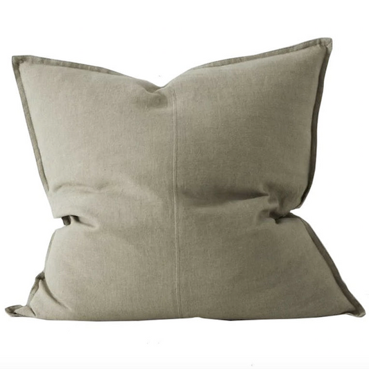 Como linen cushion cover caper 50cm