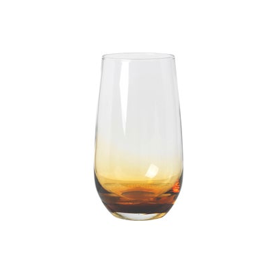 Broste tall high ball glass amber