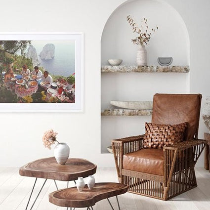 Slim Aarons 'Dining Al Fresco On Capri' photographic print