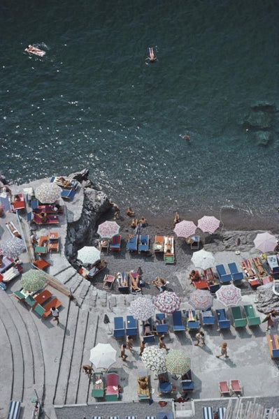 Slim Aarons 'Positano Beach 3' photographic print