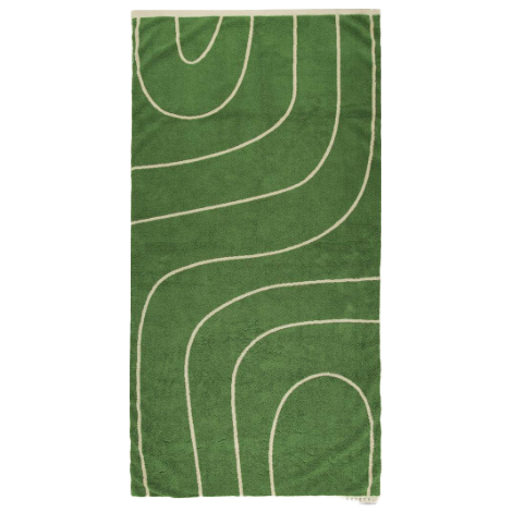 Status Anxiety beach towel green