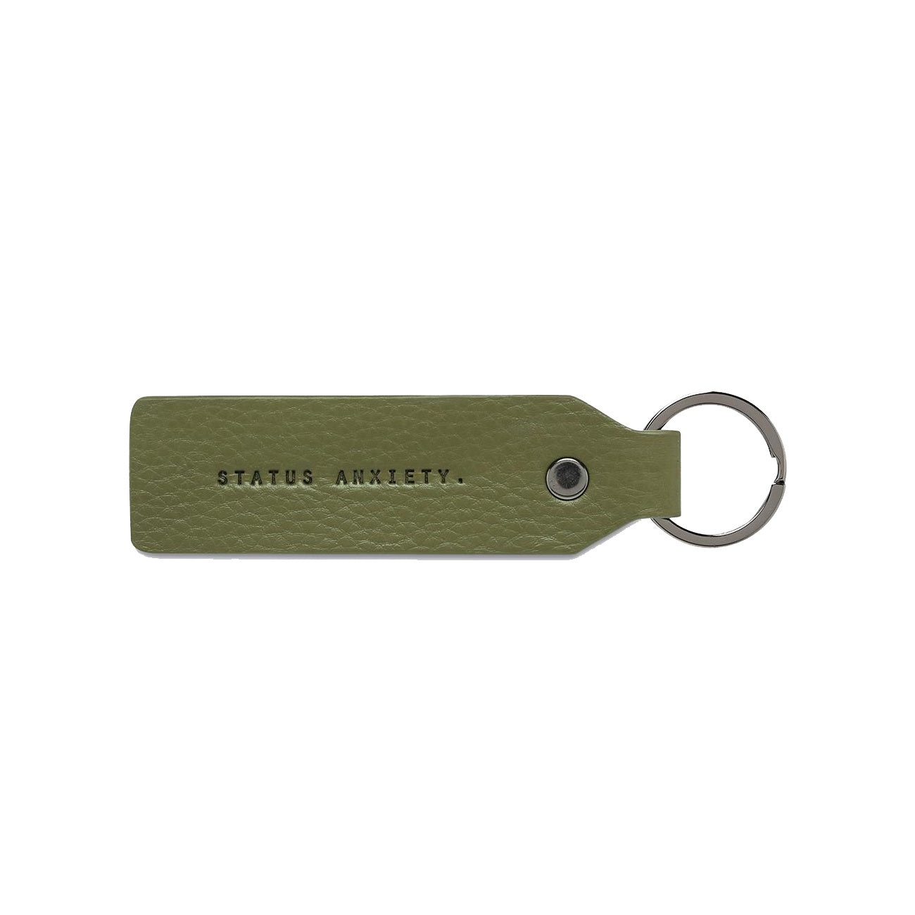 Make your move leather keyring khaki