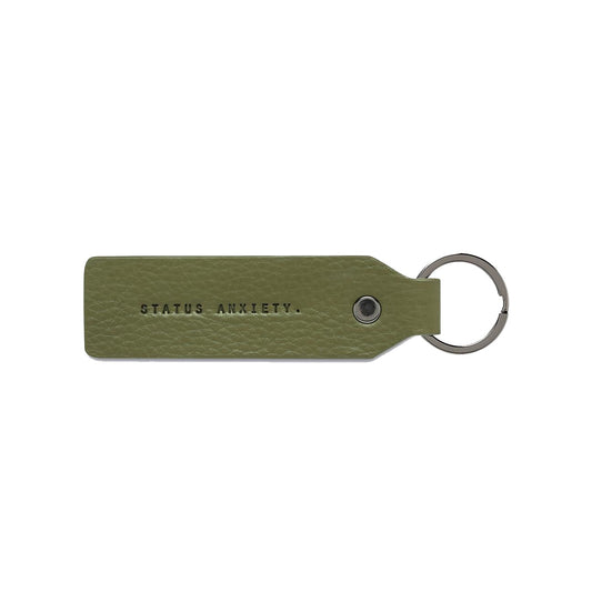 Make your move leather keyring khaki