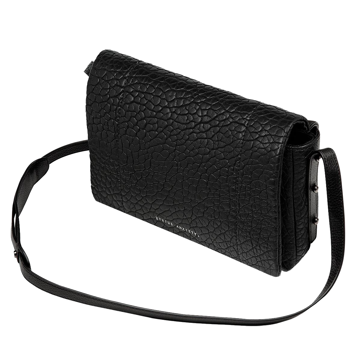 Status Anxiety succumb leather bag black