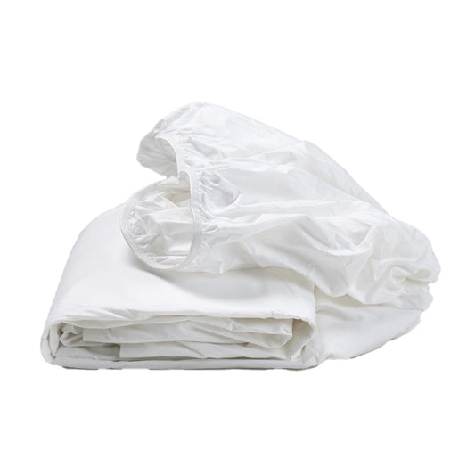 White cotton fitted sheet queen