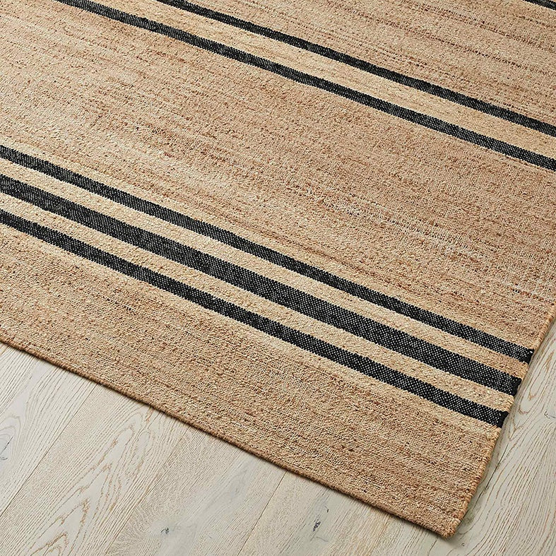 Umbra striped jute rug natural 200 x 300cm