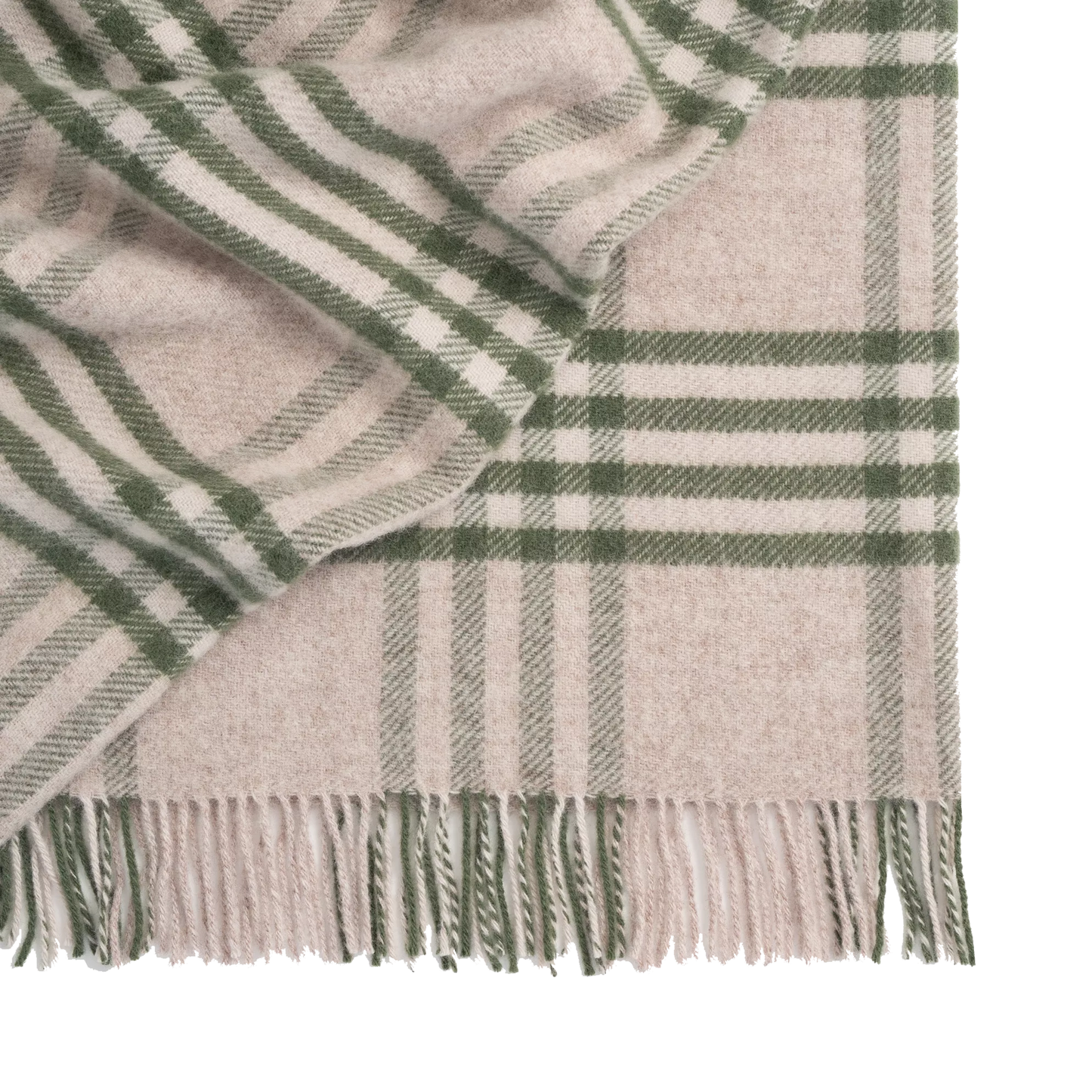 Moncrief NZ wool blanket olive 150 x 183cm