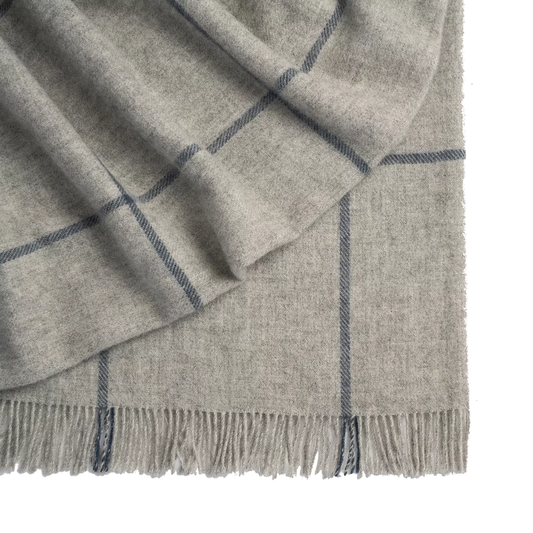 XL Ranfurly wool blanket ash 140 x 240cm
