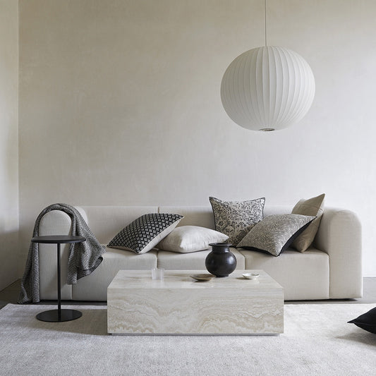 Almonte bamboo silk & wool rug oyster 200 x 300cm