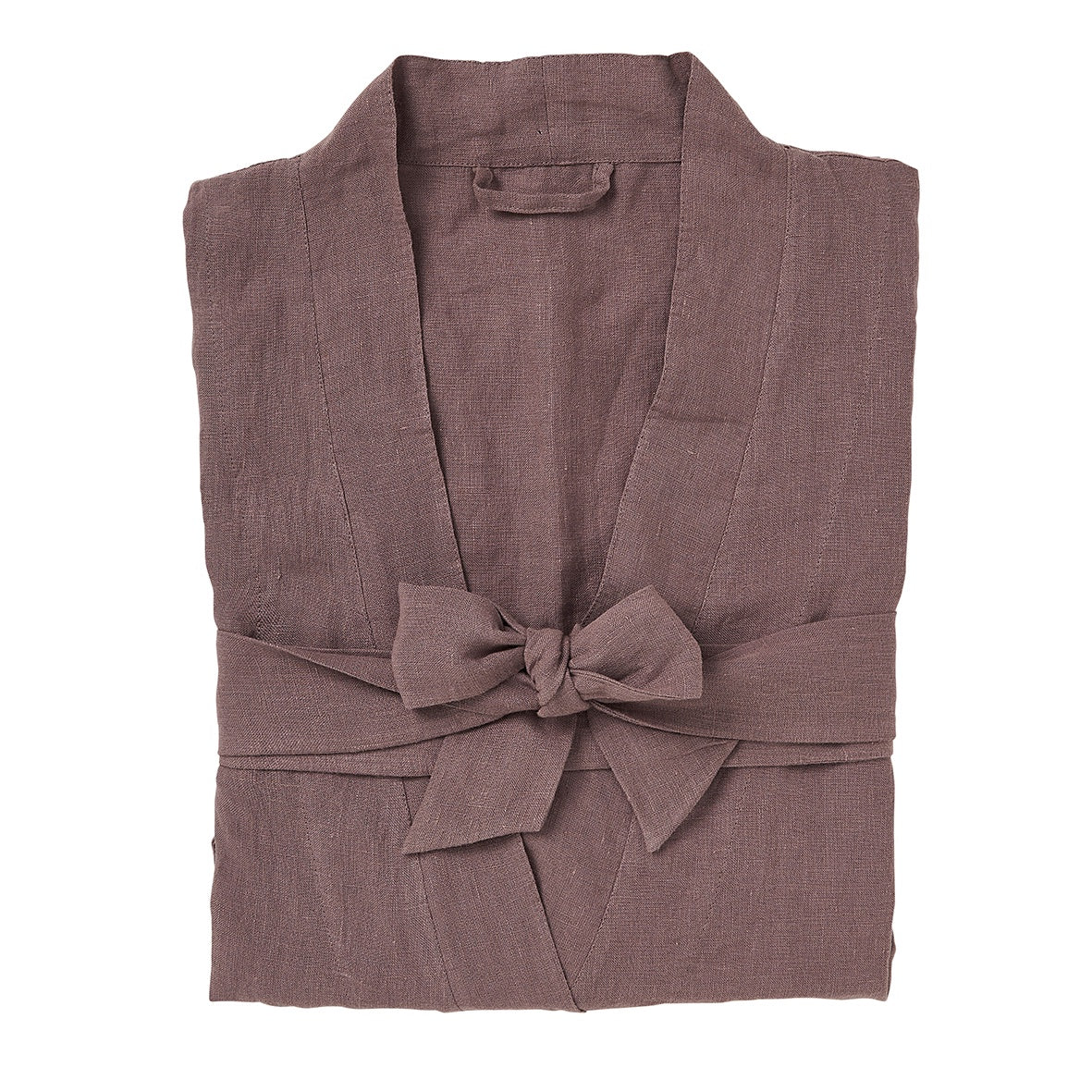 Women's linen dressing gown lupin