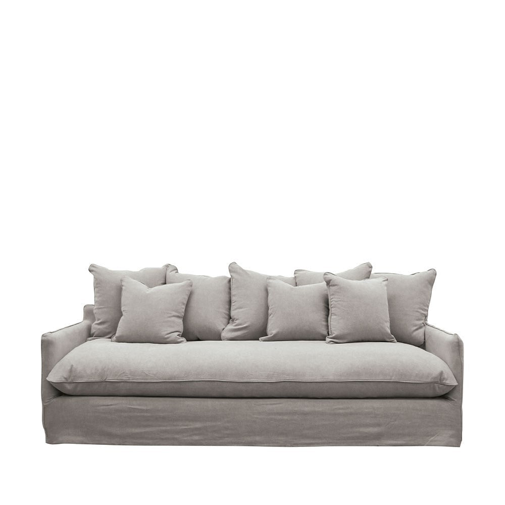 Lotus Slip Cover 3-seater Sofa cement