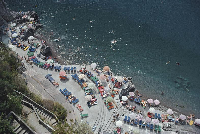 Slim Aarons 'Positano Beach 1' photographic print