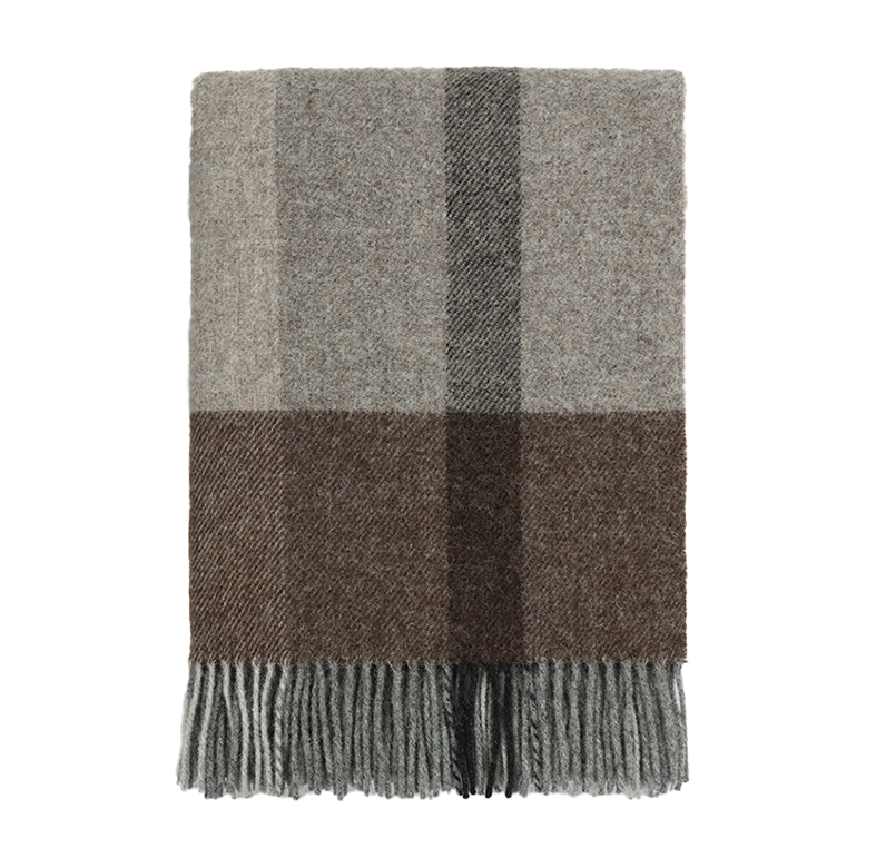 Brunswick wool throw bracken 130 x 180cm