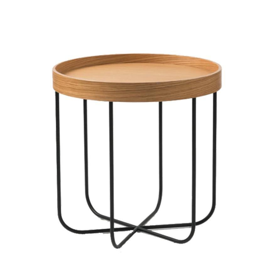 Segment plywood side table 45cm