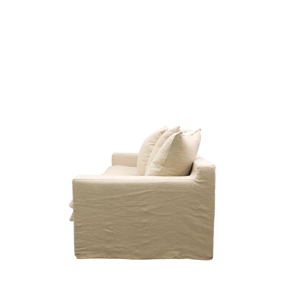 Asher Slip Cover 3.5 seater Sofa oatmeal