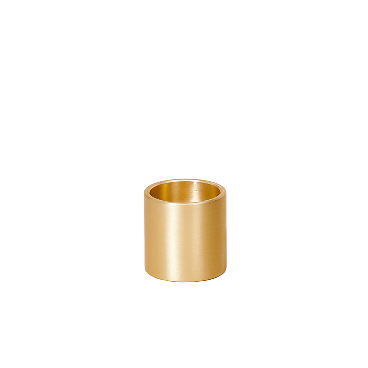 Column candleholder brass